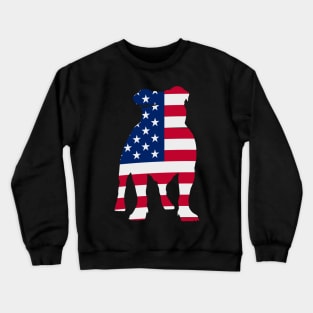 American Flag Patriotic Bulldog Lover. America Shirts. Dog Lovers. USA Shirt.4th Of July. Crewneck Sweatshirt